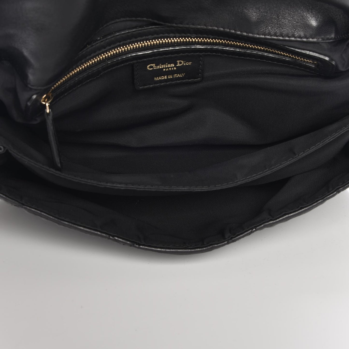 Lambskin Cannage Medium Delidior Flap Bag Black