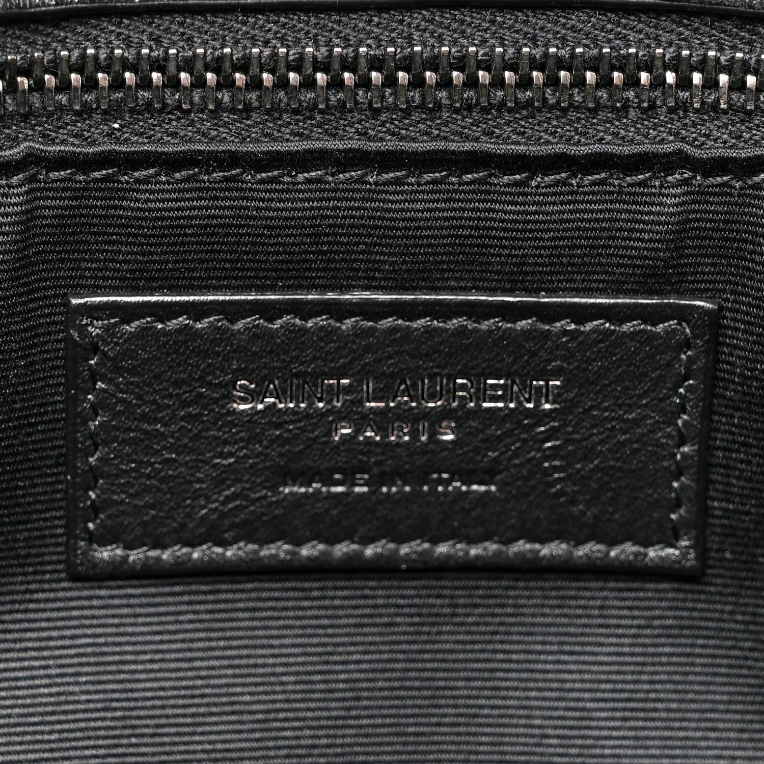 Saint Laurent Crinkled Calfskin Matelasse Monogram Medium Niki Chain Satchel Black 6 of 10