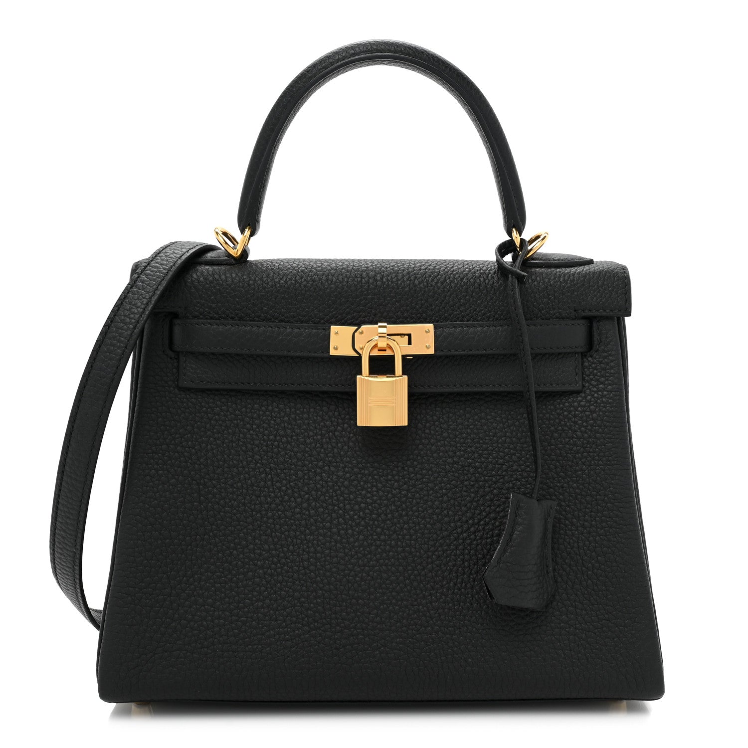 Hermes Togo Kelly Retourne 25 Black 1 of 9