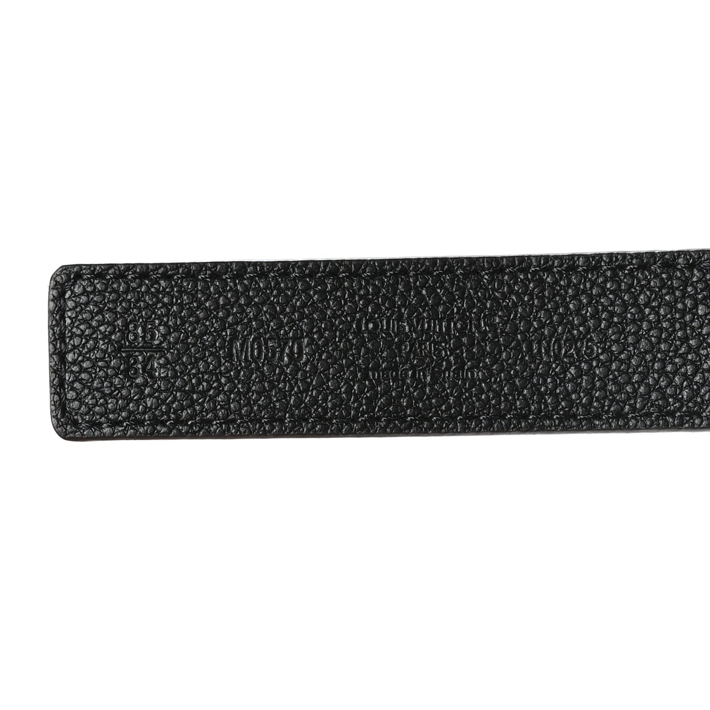 Calfskin Monogram 25mm LV Iconic Reversible Belt 85 34 Black