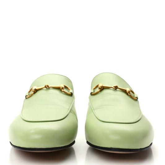 Malaga Kid Womens Princetown Slippers 38.5 Pistachio Green