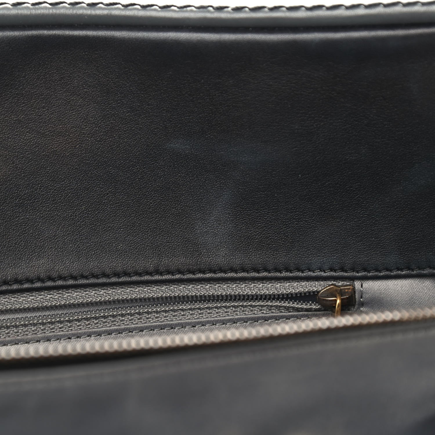 Chanel Calfskin Quilted Stitch Triptych Tote Black 14 of 14