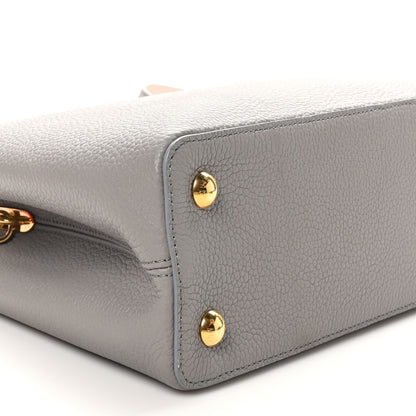 Louis Vuitton Taurillon Capucines MM Steeple Gray 8 of 9