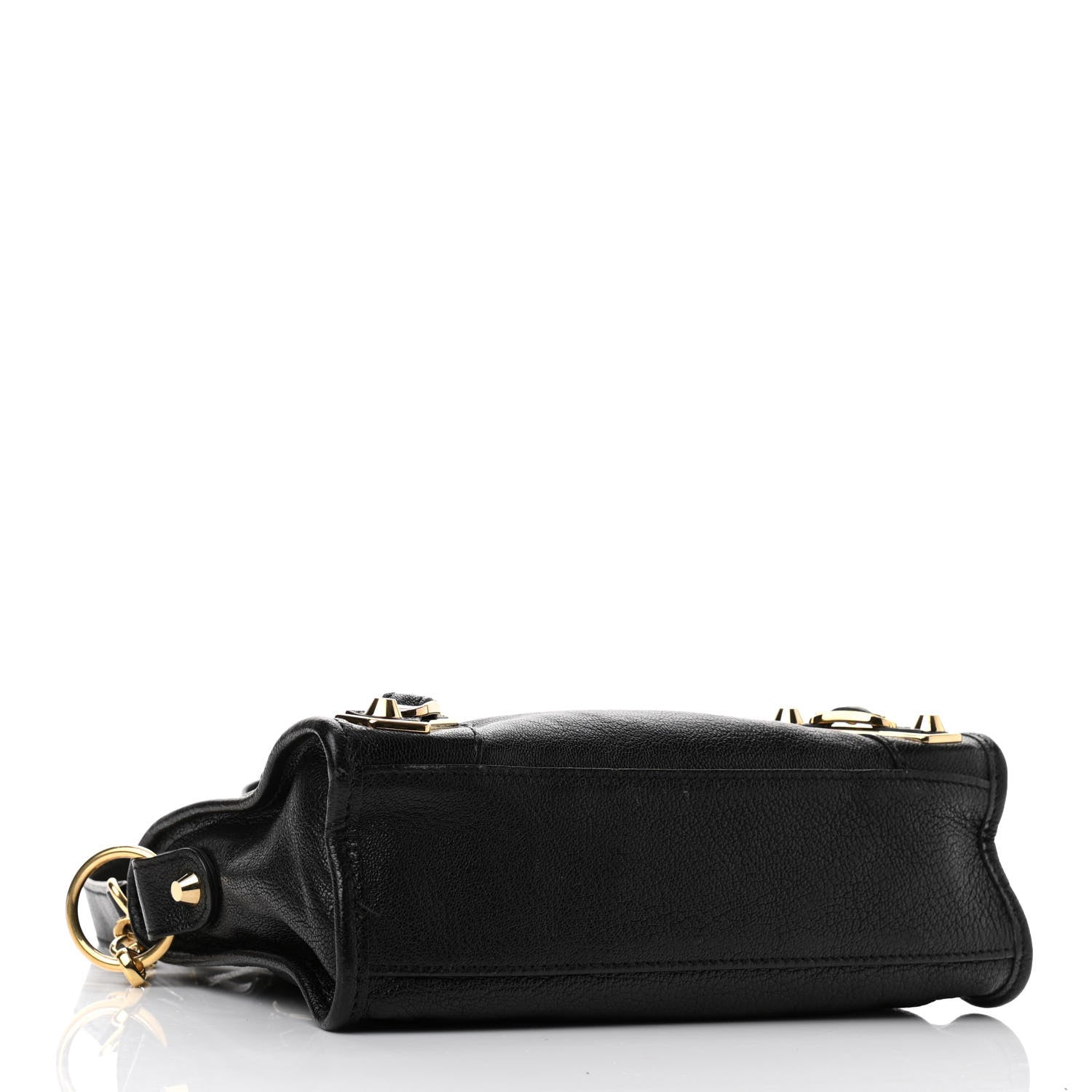 Balenciaga Chevre Gold Metallic Edge Hardware Mini City Black 4 of 11