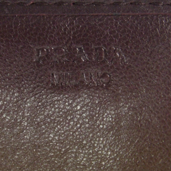Prada Nappa Gaufre Continental Wallet Plum 6 of 8