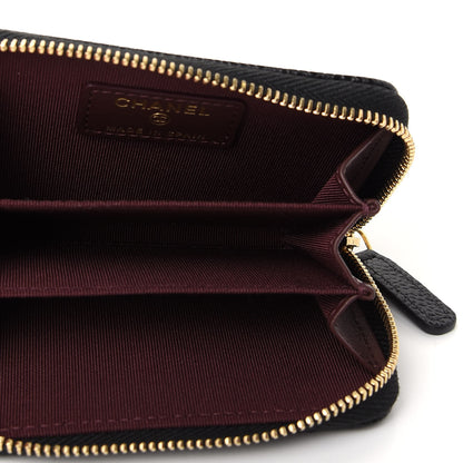 Chanel Caviar Quilted Zip Coin Purse Black 5 of 8