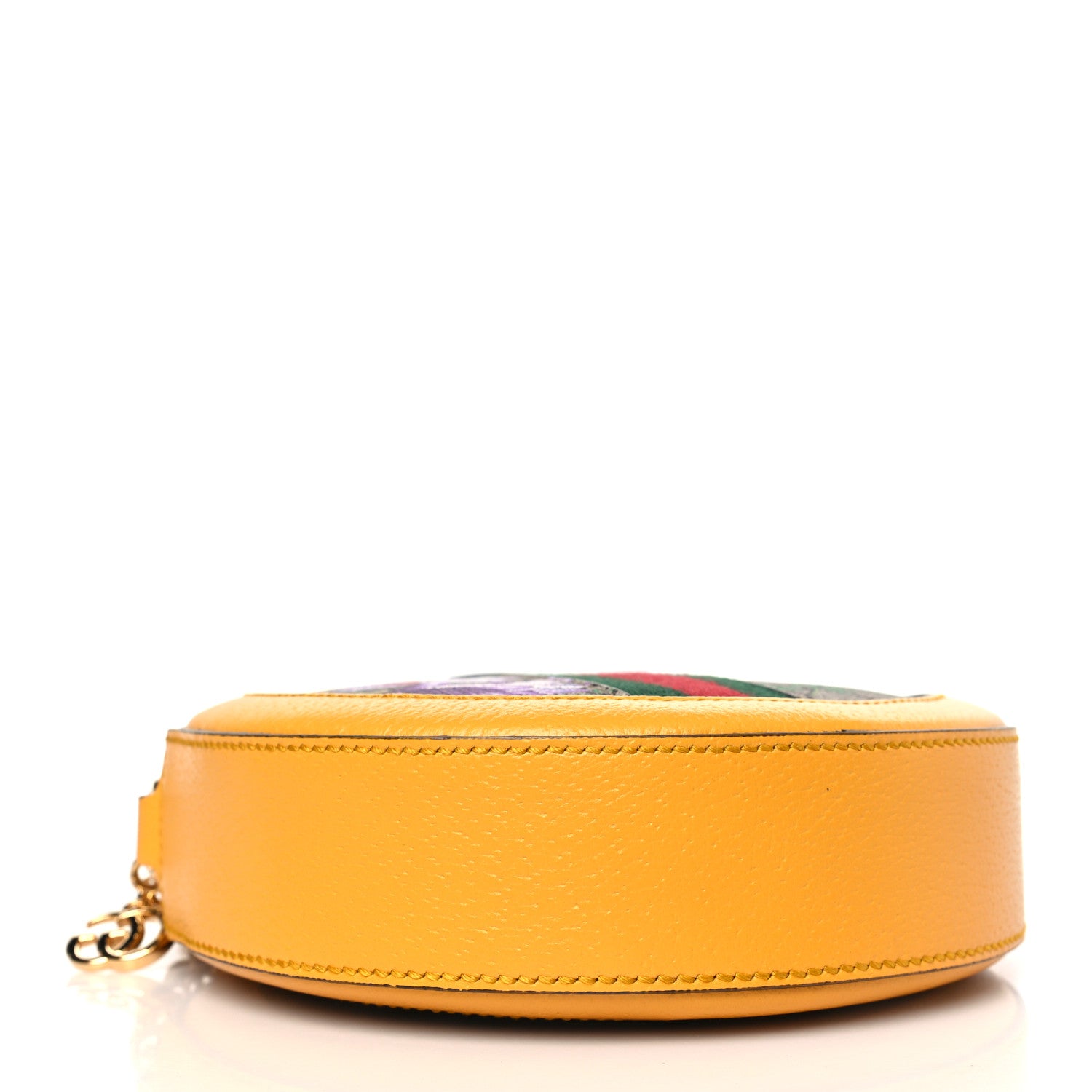 Gucci GG Supreme Monogram Flora Web Mini Ophidia Round Shoulder Bag Beige Multicolor Crop 4 of 9