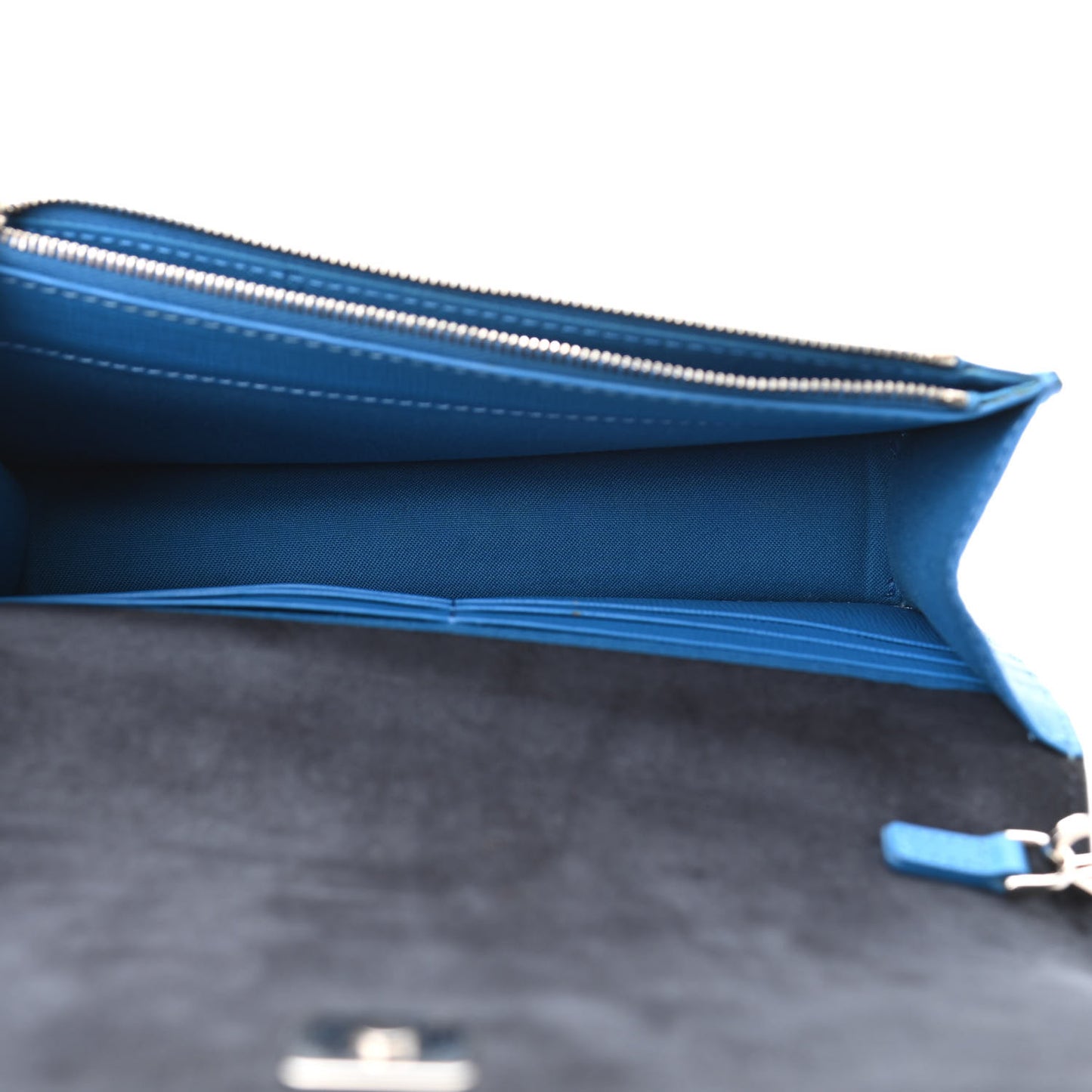 Vitello Elite Crystal Monster Eyes Tube Wallet On Chain Blue Royal Multicolor