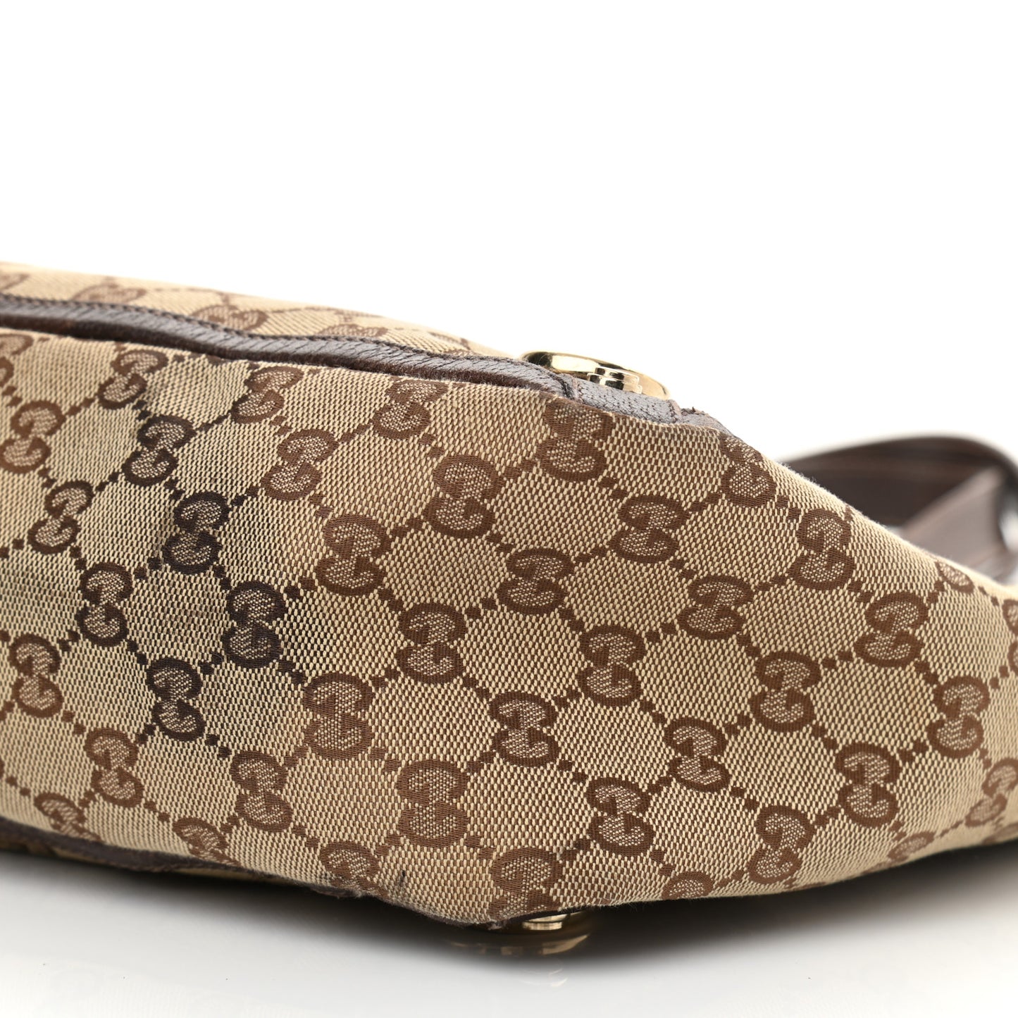 Monogram Large Abbey Tote Dark Brown