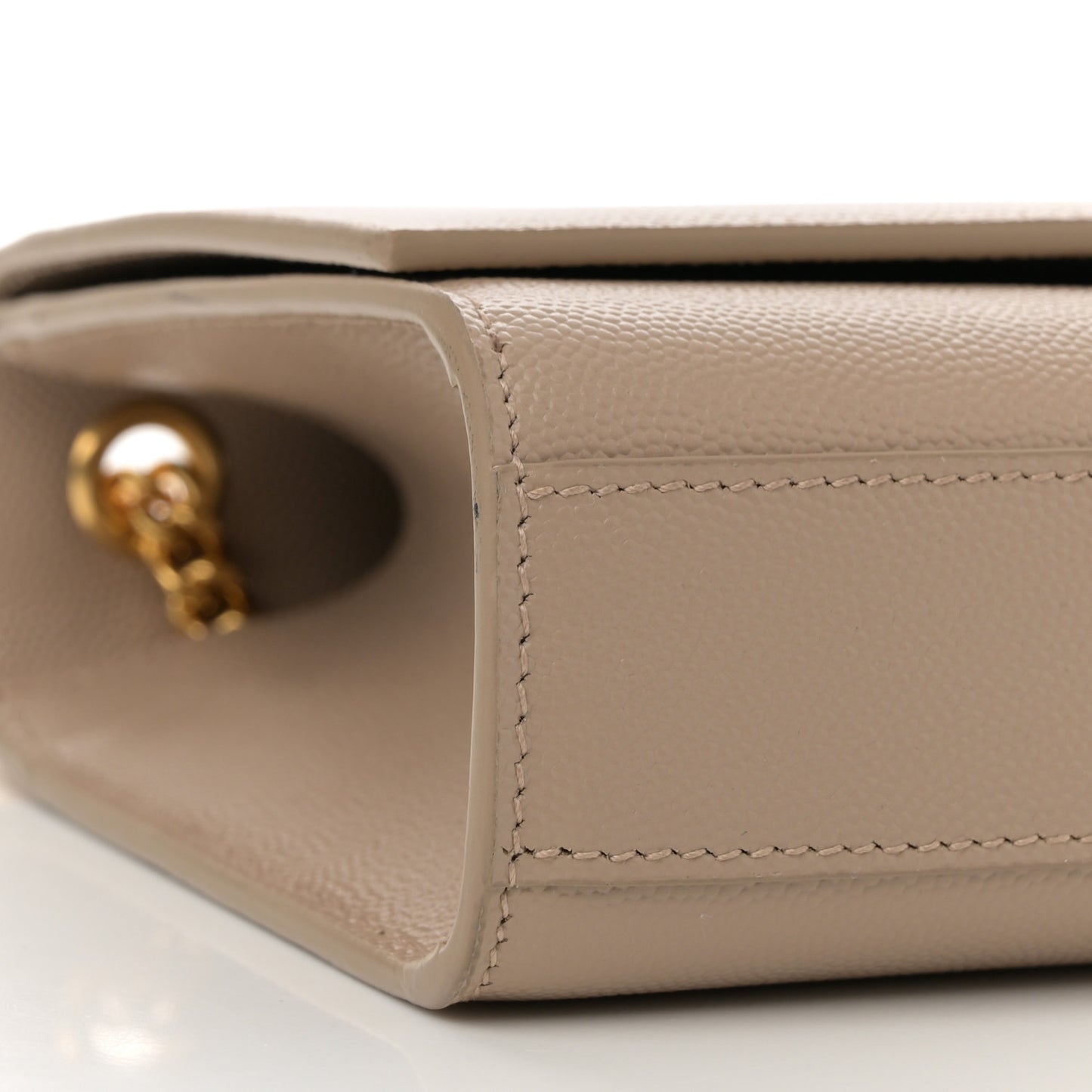 Grain De Poudre Medium Monogram Kate Satchel Dark Beige