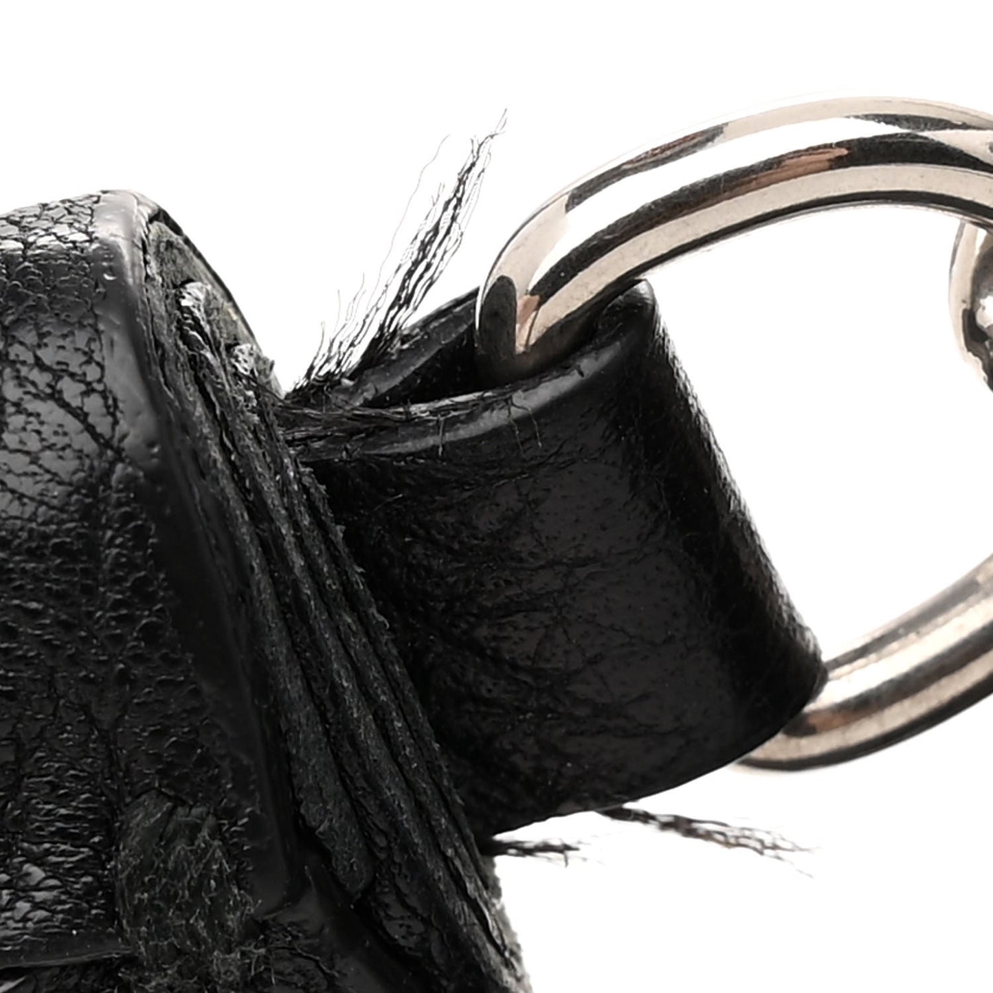 Pebbled Calfskin Studded Small Soho Disco Bag Black