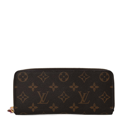Louis Vuitton Monogram Clemence Wallet Fuchsia 1 of 9