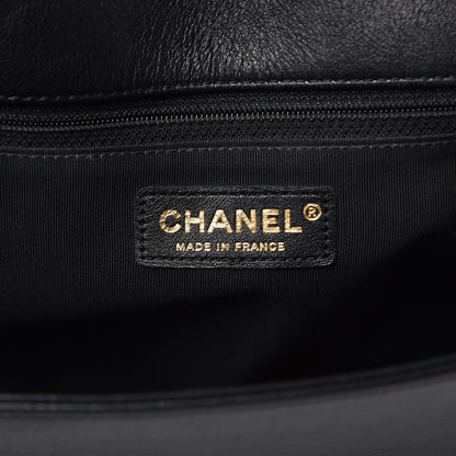 Chanel Braided Sheepskin Large Boy Reverso Flap Black 6 of 13
