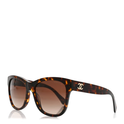 Chanel Acetate Runway Square Sunglasses 5380 Dark Tortoise 1 of 7