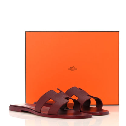 Hermes Epsom Oran Sandals 41 Rouge H 9 of 9