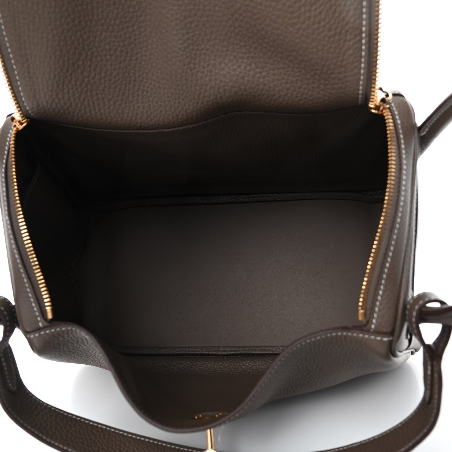Hermes Taurillon Clemence Lindy 30 Etoupe 4 of 4
