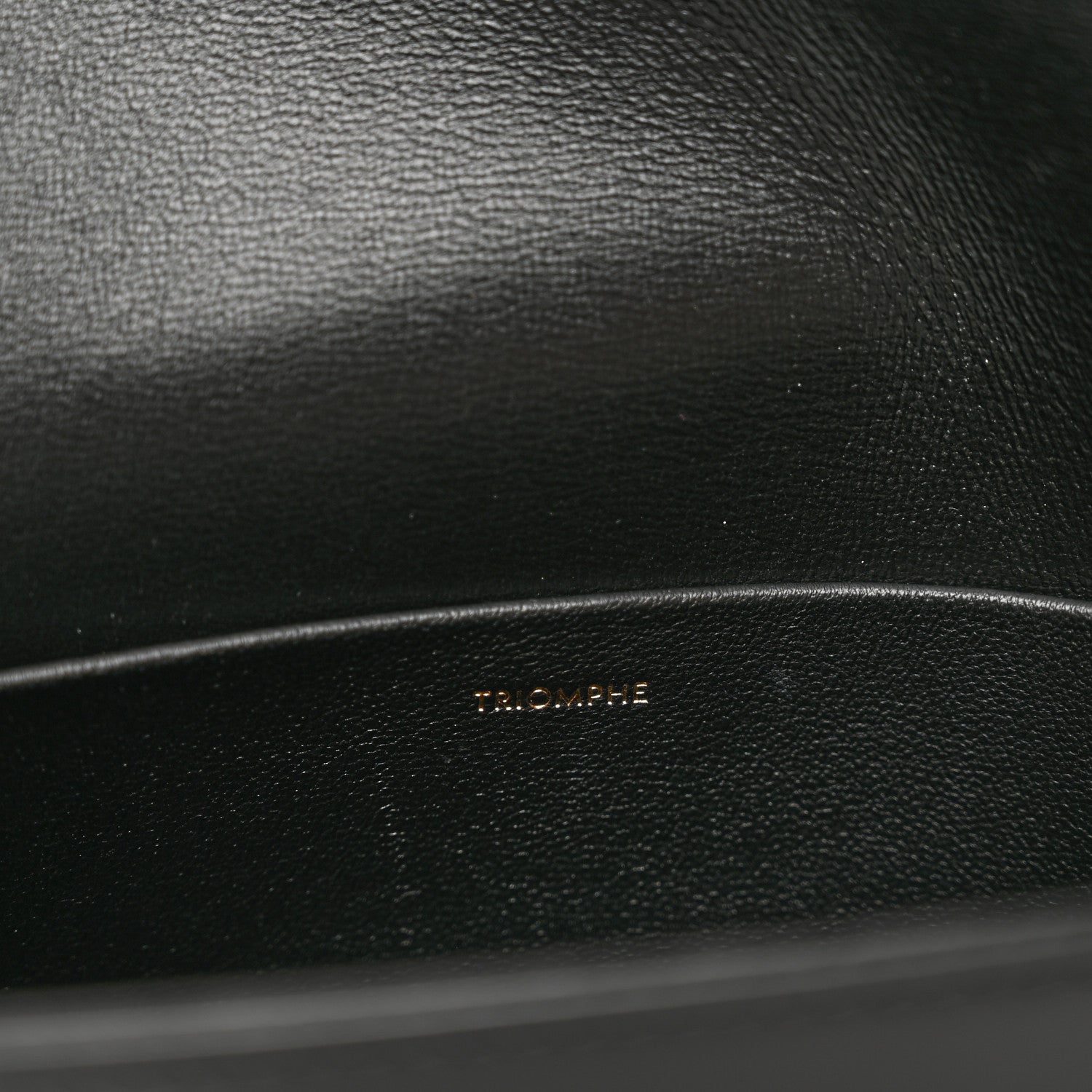Celine Shiny Calfskin Triomphe Shoulder Bag Black 7 of 10