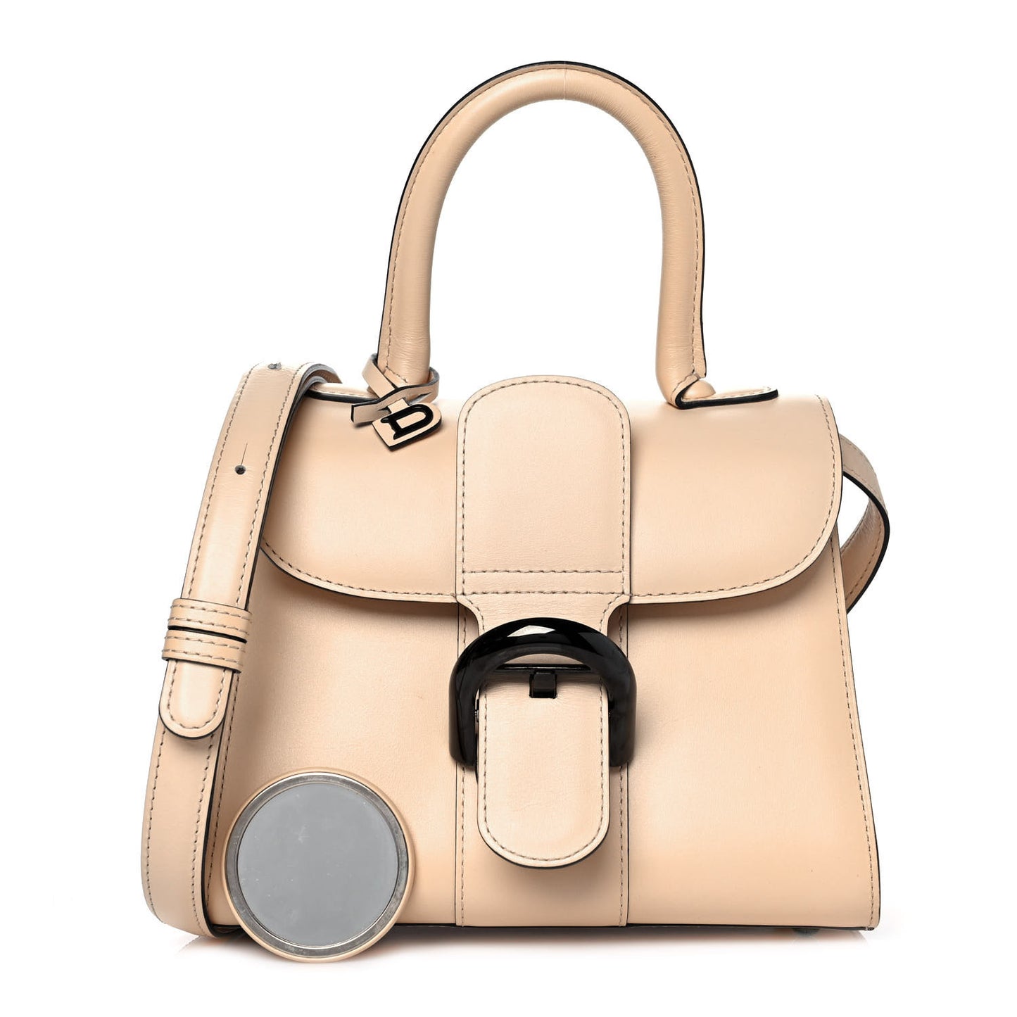 Calfskin Mini Brillant Satchel Nude