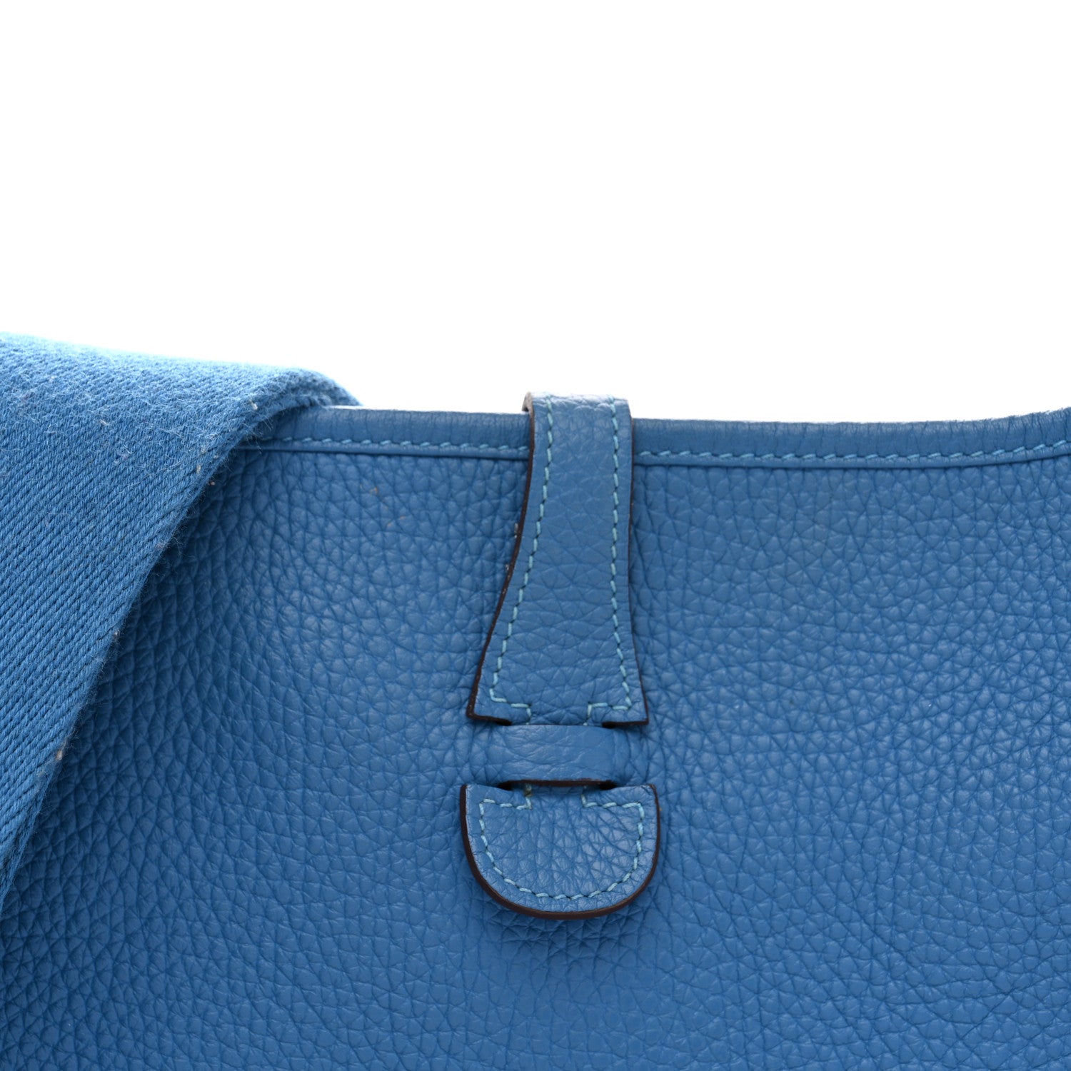 Hermes Taurillon Clemence Amazone Evelyne III PM Mykonos White 8 of 12