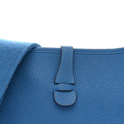 Hermes Taurillon Clemence Amazone Evelyne III PM Mykonos White 8 of 12