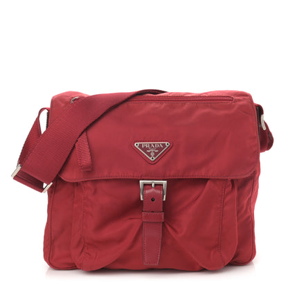 Prada Nylon Vela Small Hunting Bag Fuoco 1 of 12