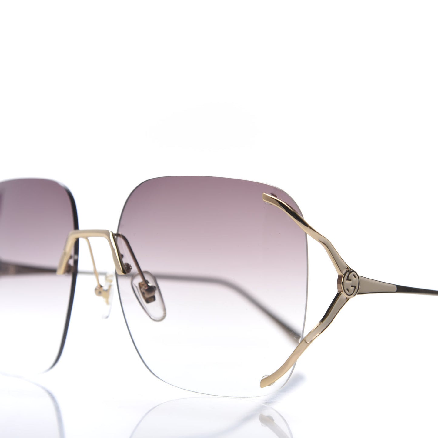 Oversized Sunglasses GG0646S Gold Brown