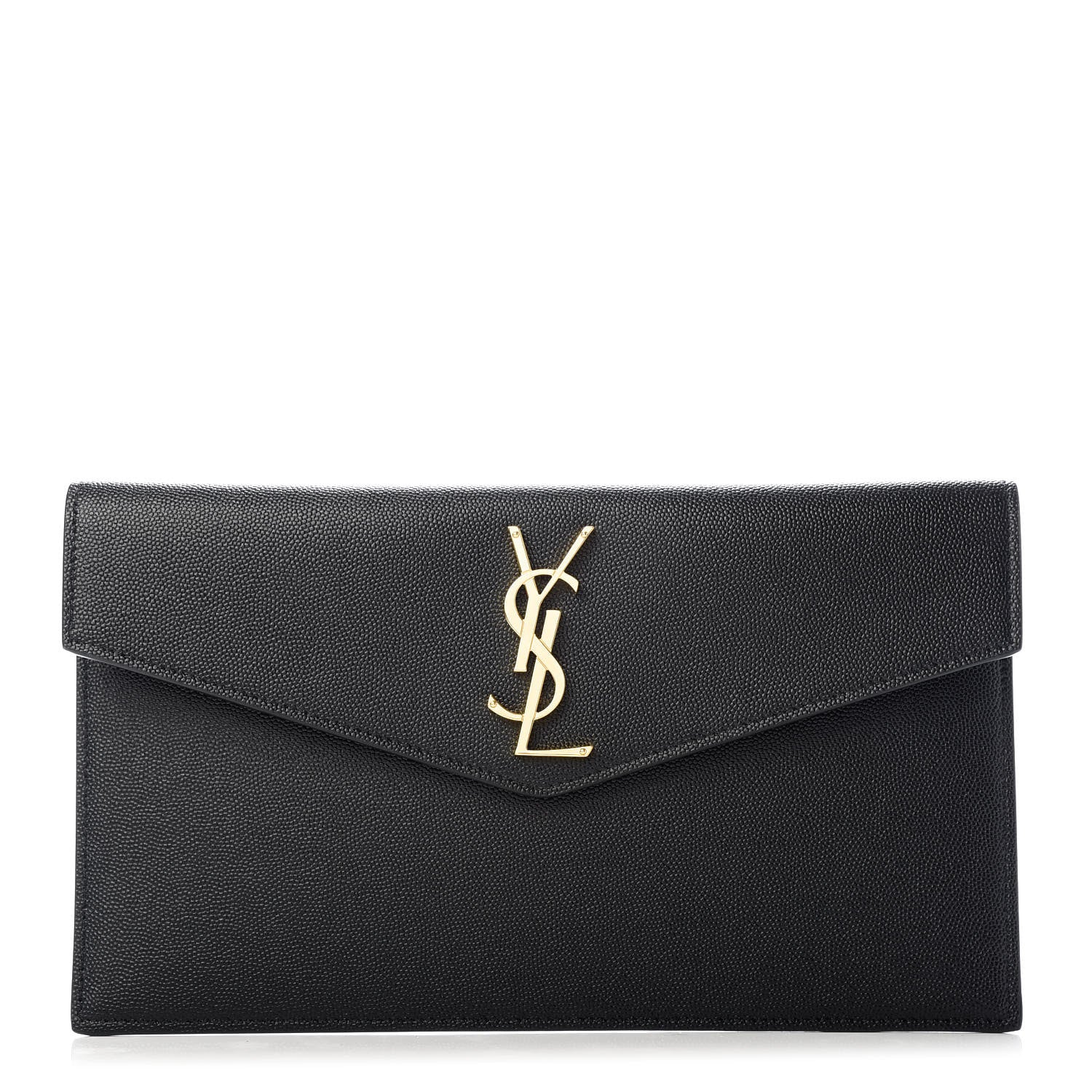 Saint Laurent Grain De Poudre Uptown Pouch Black 1 of 8