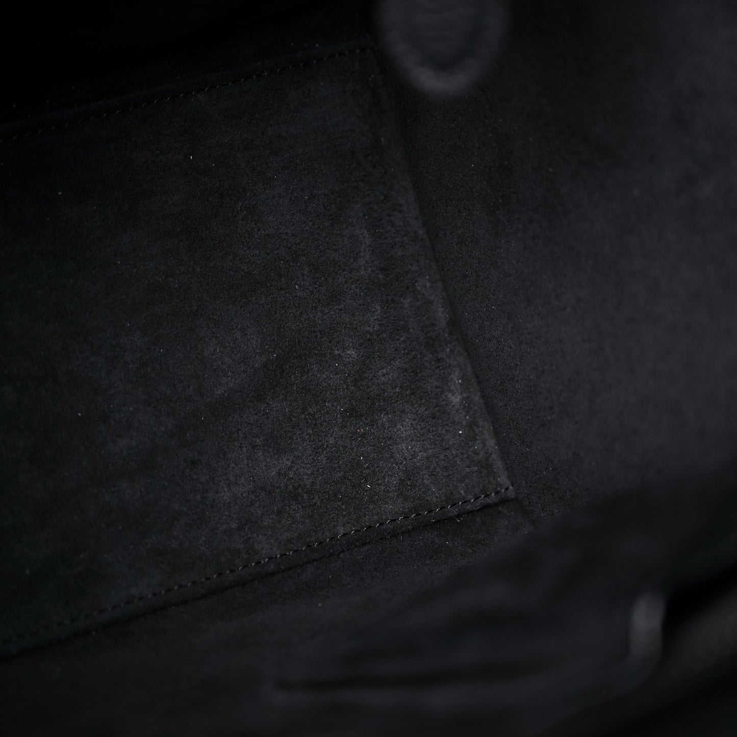 Drummed Calfskin Micro Luggage Black
