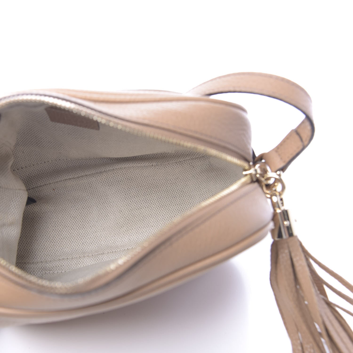 Gucci Pebbled Calfskin Small Soho Disco Bag Camelia 5 of 11