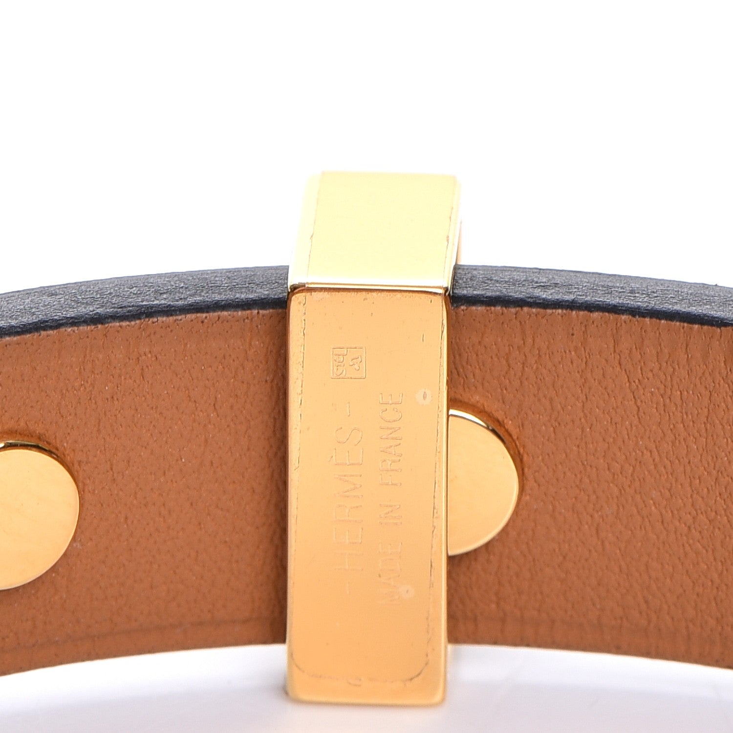 Hermes Box Mini Dog Clous Ronds Bracelet T2 Rouge H 7 of 8