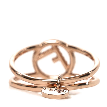 Fendi Metal Crystal F is Fendi Ring L Rose Gold 3 of 5
