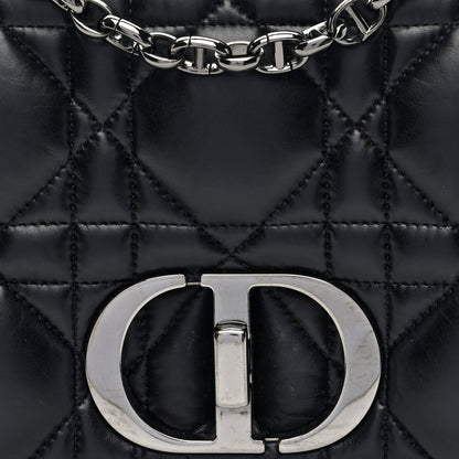 Christian Dior Calfskin Macrocannage Medium Caro Bag Black 8 of 10