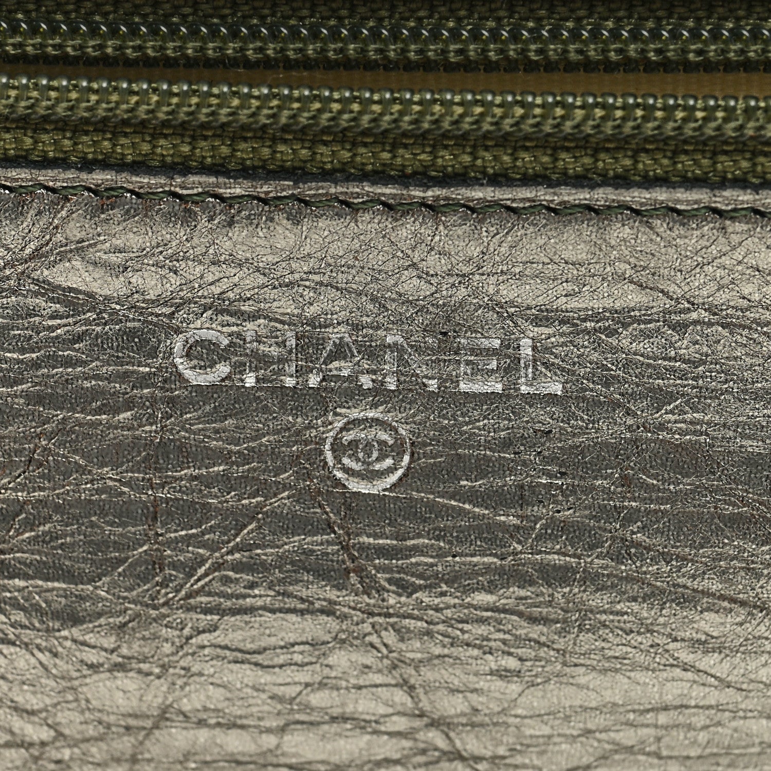 Chanel Metallic Aged Calfskin Quilted 2.55 Reissue Wallet On Chain WOC Green 6 of 9
