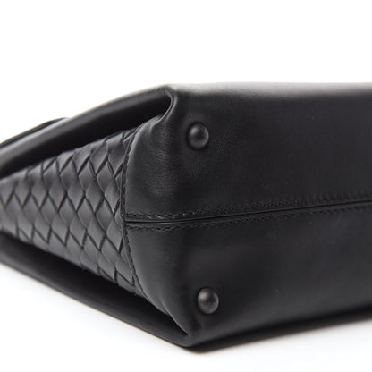 Bottega Veneta Nappa Small Piazza Bag Black 6 of 9