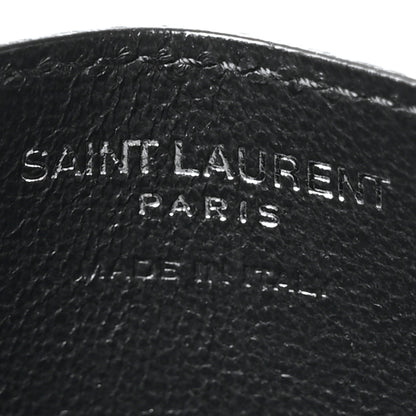 Saint Laurent Calfskin Monogram Credit Card Case Black 6 of 8