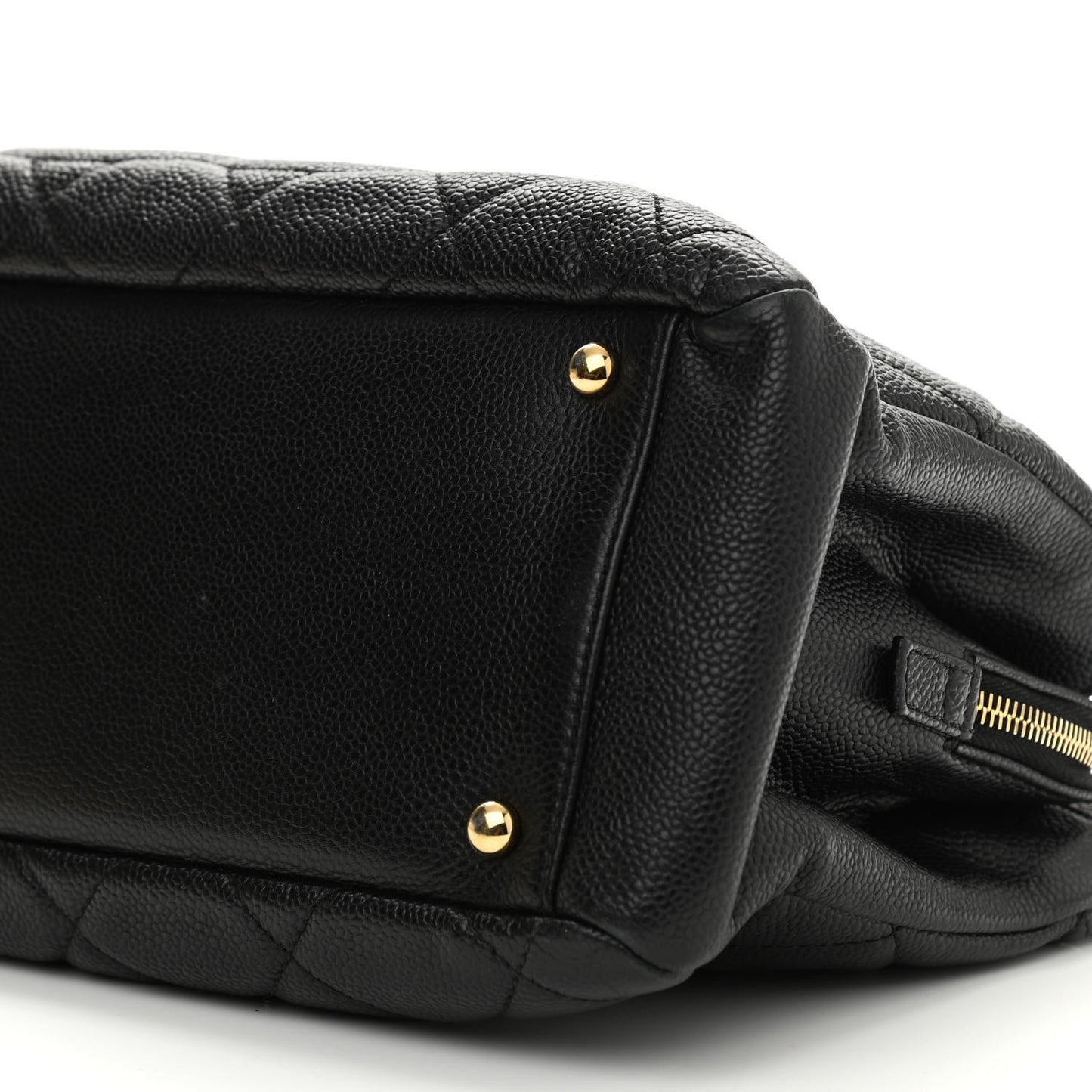 Caviar Quilted Timeless CC Soft Tote Black