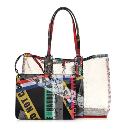 Christian Louboutin PVC Loubiballage East West Cabata Tote Clear Multicolor 1 of 13