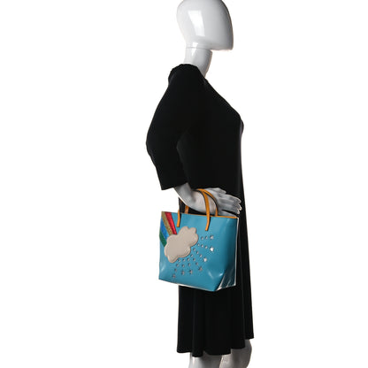 Gucci Calfskin Childrens Rainbow Tote Blue 2 of 11