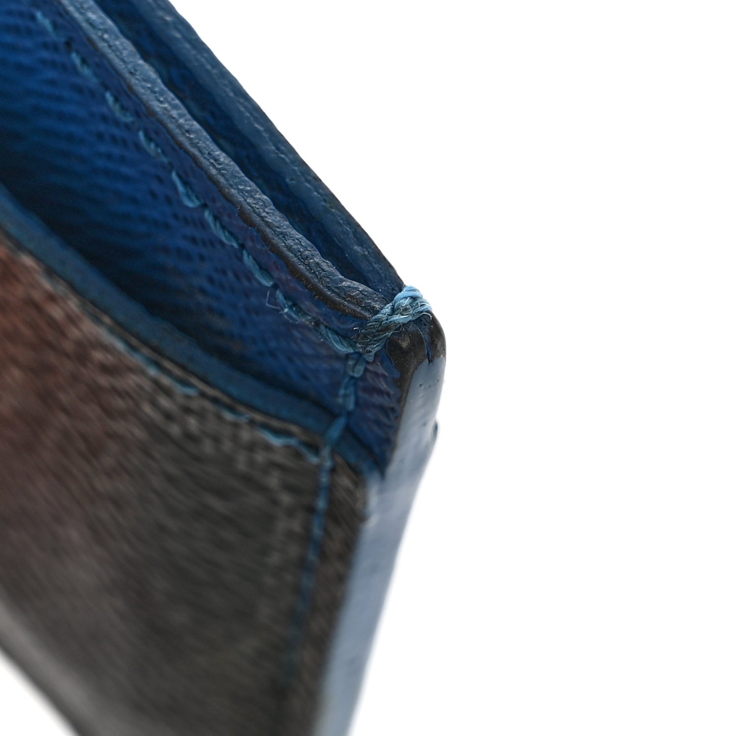 Damier Graphite Card Holder Blue