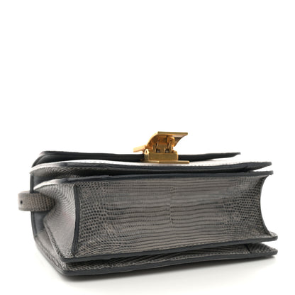 Celine Lizard Small Classic Box Flap Bag Medium Grey 4 of 14