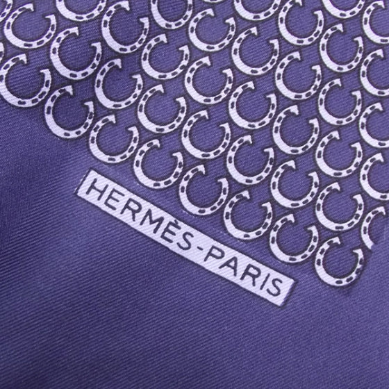 Hermes Silk Horseshoe Scarf Pocket Square 2 of 3