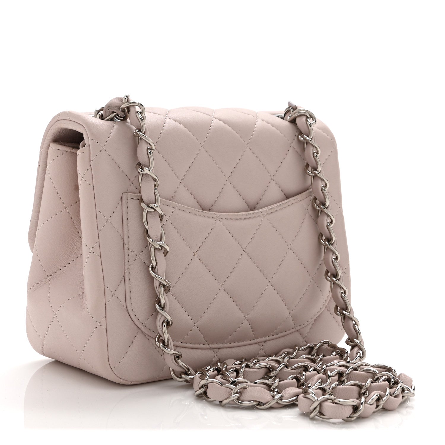 Chanel Lambskin Quilted Mini Square Flap Light Pink 3 of 11