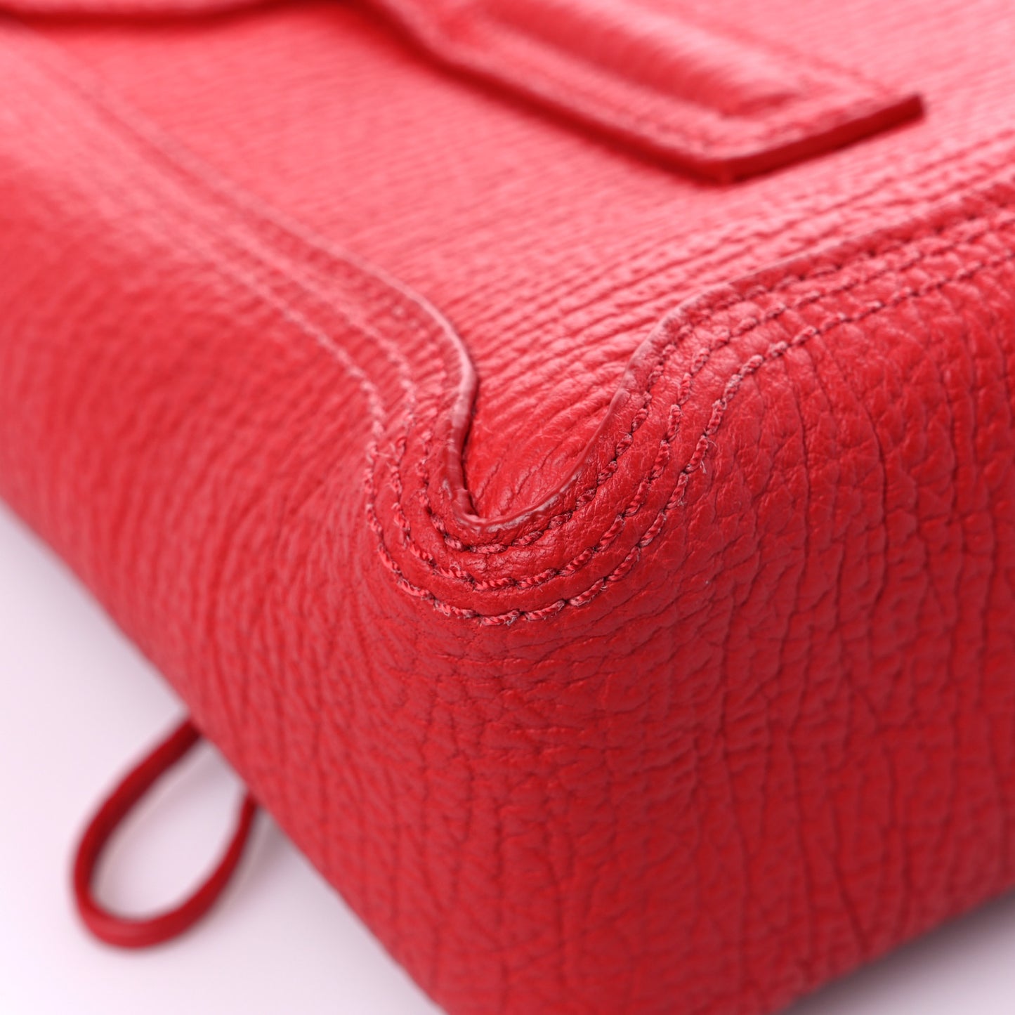 Textured Calfskin Medium Pashli Satchel Red
