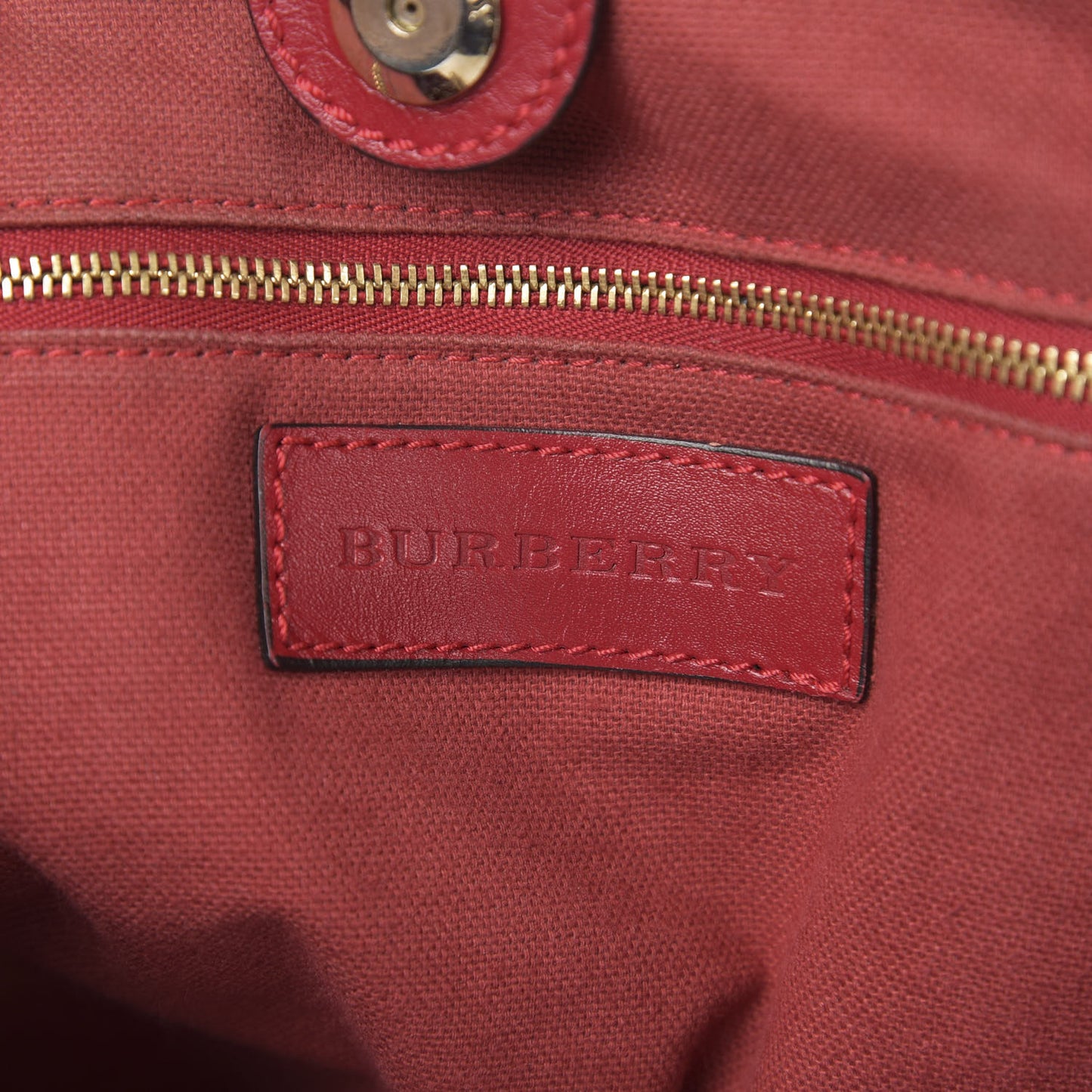 Grainy Calfskin Tote Red