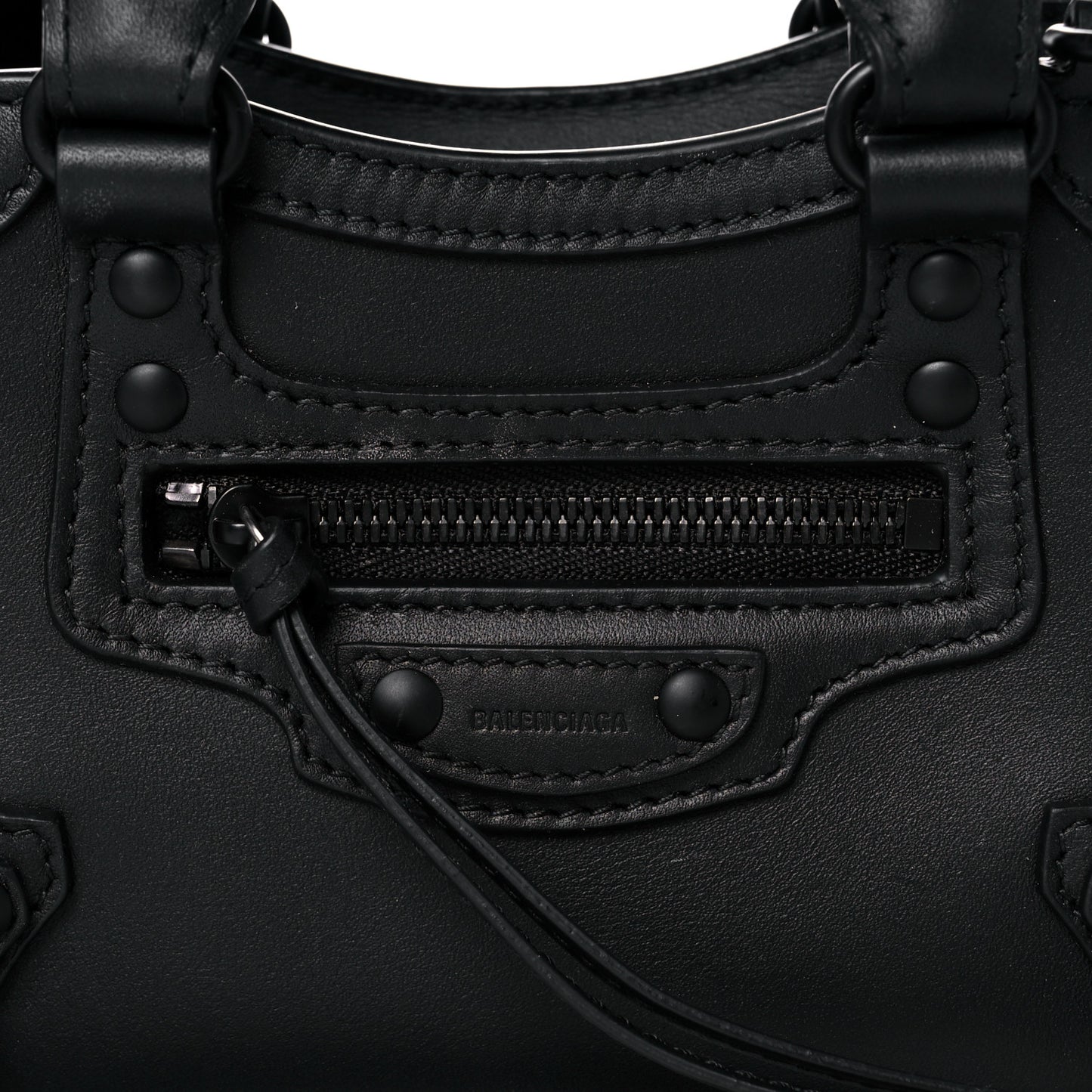 Smooth Calfskin Neo Classic Black Hardware Nano City Crossbody Black