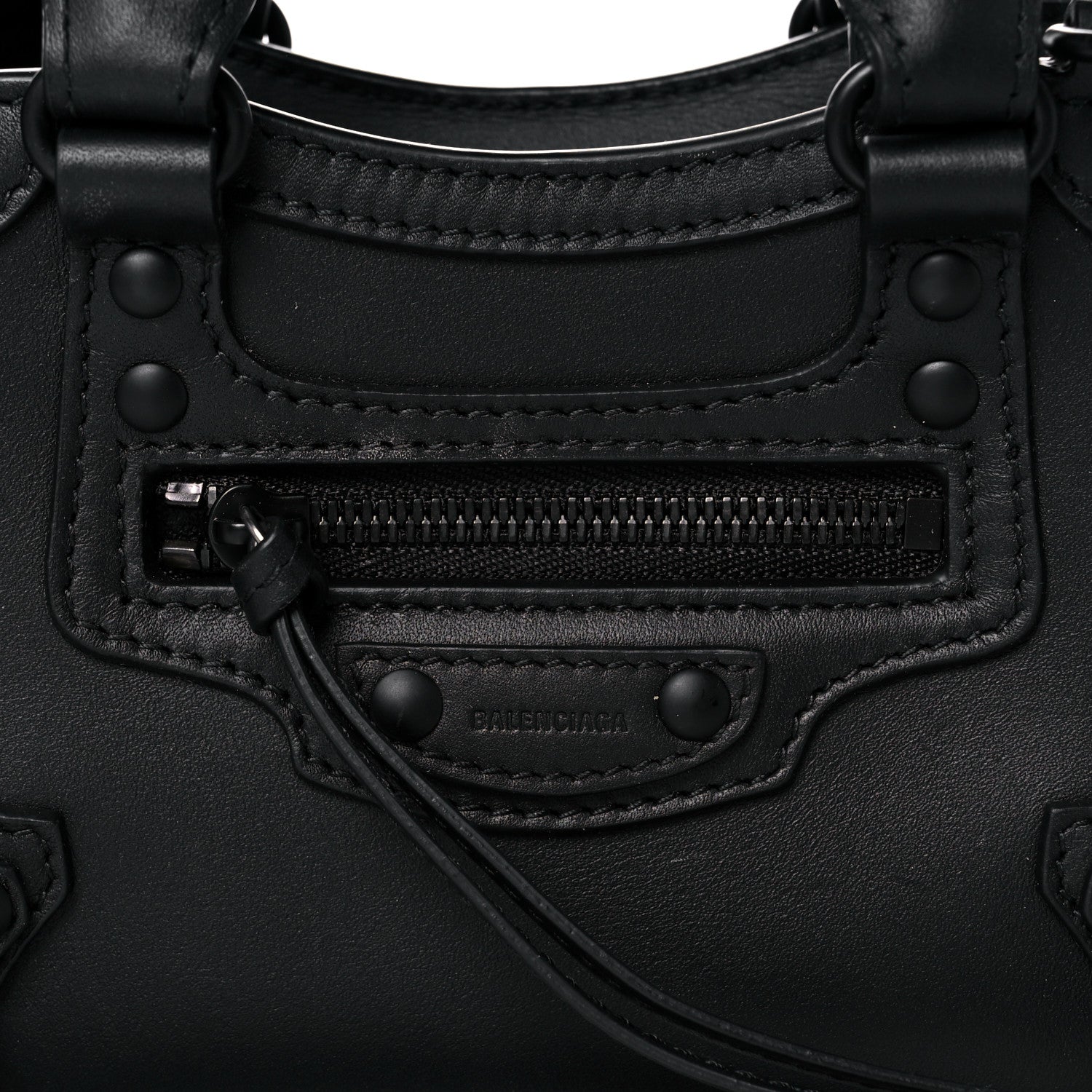 Balenciaga Smooth Calfskin Neo Classic Black Hardware Nano City Crossbody Black 8 of 17