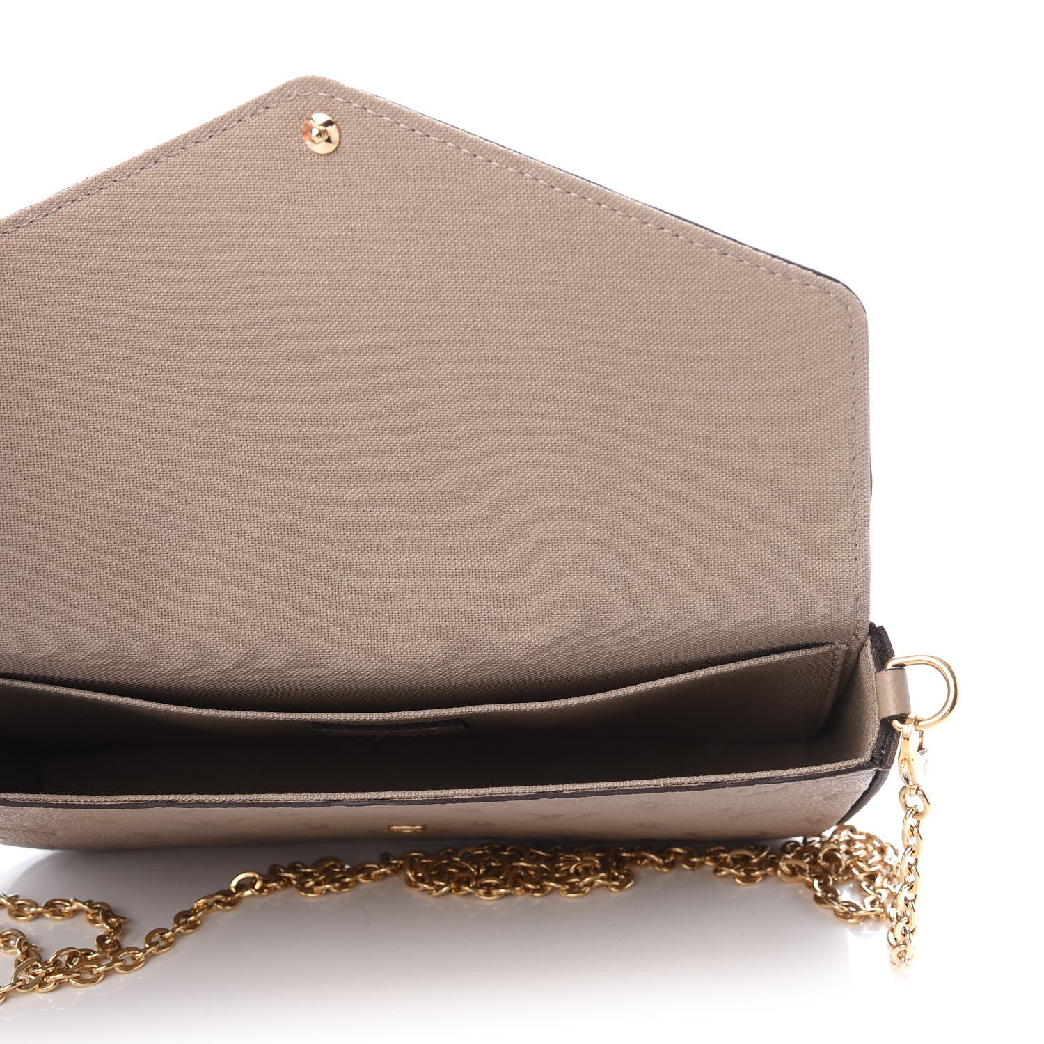 Louis Vuitton Empreinte Pochette Felicie Chain Wallet Tourterelle 5 of 13