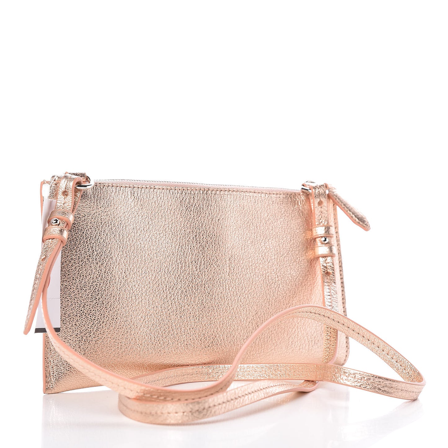 Metallic Grained Goatskin Antigona Crossbody Pink