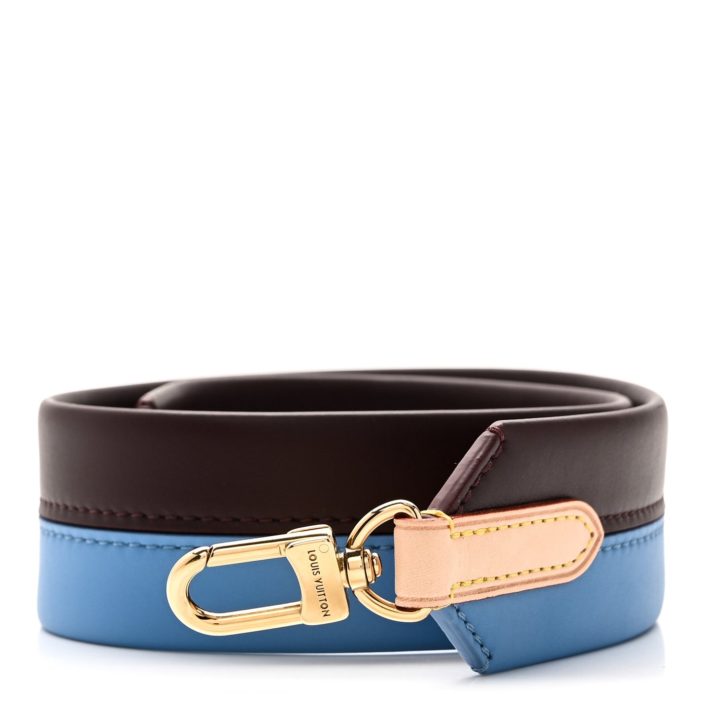 Calfskin Cluny MM Shoulder Strap Blue Glacial