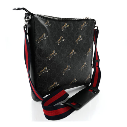 Gucci GG Supreme Monogram Tigers Web Messenger Bag Black Multicolor 3 of 10